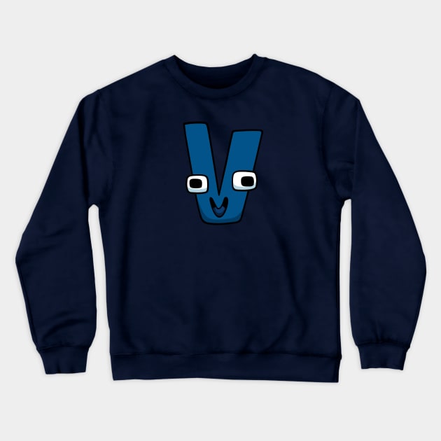 V | Alphabet Lore Crewneck Sweatshirt by Mike Salcedo